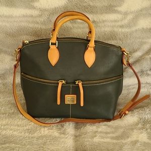 Dooney & Bourke Dark Blue Leather Handbag/Purse